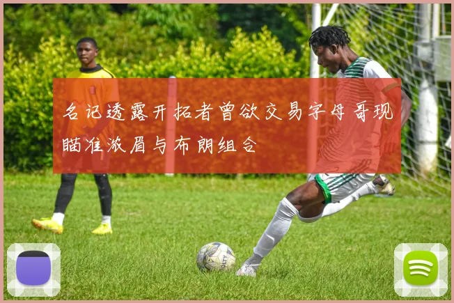 名记透露开拓者曾欲交易字母哥现瞄准浓眉与布朗组合